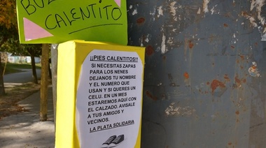 Con buzones solidarios, lanzaron una nueva edición de la campaña “Pies calentitos”, organizada por La Plata Solidaria