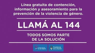 Locales y oficinas comerciales de La Plata podrían exhibir el número 144 para denunciar casos de violencia de género