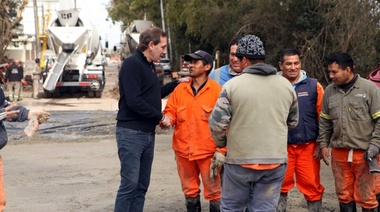 Garro relevó los avances de la 501, una obra fundamental para Gorina y Hernández