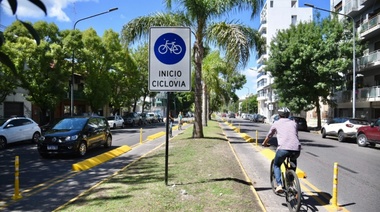 Circuitos seguros: el Municipio finalizó la nueva ciclovía de diagonal 74