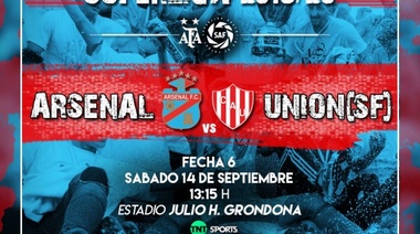 Arsenal de Sarandí recibe en el Viaducto a Unión de Santa Fe por la Superliga