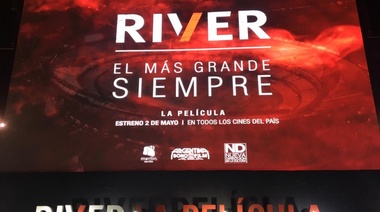La película "River, el más grande siempre",  fue presentada en el estadio Monumental