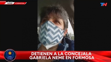 Detuvieron a la concejala Gabriela Neme en Formosa en medio de la protesta contra las restricciones: “No sé dónde me llevan”