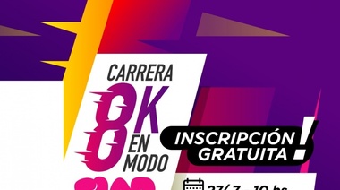 Con un circuito inédito, el sábado se desarrollará la carrera “8k en Modo FLAP!”