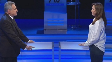 Rumbo al balotaje: los candidatos a vicepresidente Agustín Rossi y Victoria Villarruel debaten en A Dos Voces