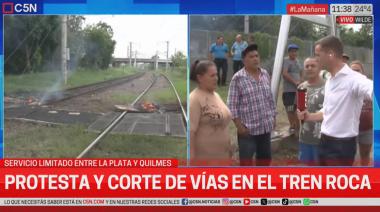 Protesta y corte de vías en el Tren Roca: servicio limitado entre La Plata y Quilmes