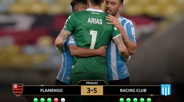 Racing hizo un partido heroico en el Maracaná eliminando al Flamengo