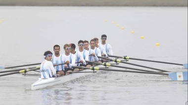 El equipo masculino de ocho remos aportó el 23er oro para Argentina en los Panamericanos