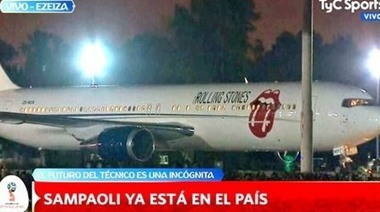 Llegó Sampaoli y los dirigentes de la AFA en el mismo avión que usaron para participar del Mundial