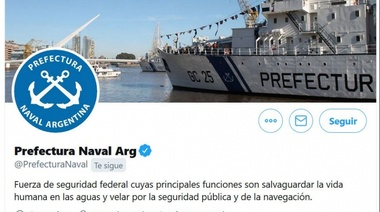 Hackearon la cuenta Twitter de la Prefectura Naval