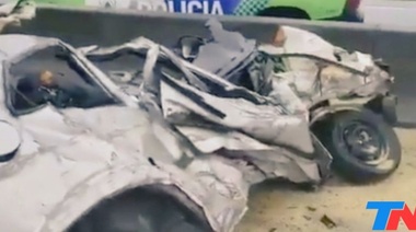 Cuatro heridos, dos de gravedad, tras un choque múltiple en la autopista Buenos Aires-La Plata
