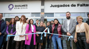 Mayra Mendoza inauguró la nueva oficina de Juzgados de Faltas en San Francisco Solano