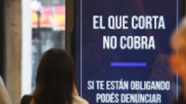 El Ministerio de Seguridad colocó carteles en Constitución con la leyenda "El que corta no cobra"