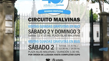 Este fin de semana en La Plata habrá un Circuito turístico gratuito en conmemoración a los 40 años de Malvinas