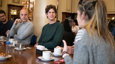 Rodríguez Larreta y Lousteau se mostraron juntos en la Ciudad de Buenos Aires