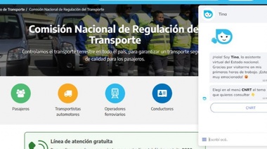 ¡Llegó Tina! La nueva asistente virtual que tiene la CNRT para la atención a usuarios y usuarias