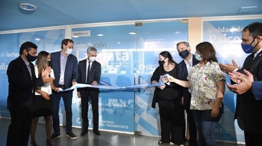 Con la presencia del ministro Meoni quedó inaugurada una moderna oficina de la CNRT en la Terminal de Ómnibus
