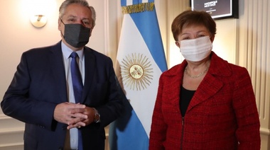 Georgieva, tras el encuentro con Alberto Fernández: "Fue una reunión muy constructiva"