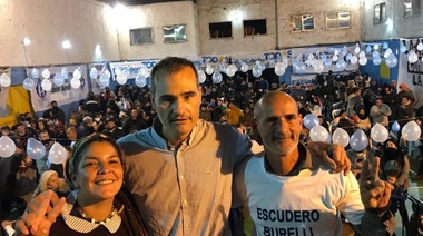 En un acto multitudinario del Frente de Todos, Escudero recibió el apoyo de los movimientos sociales