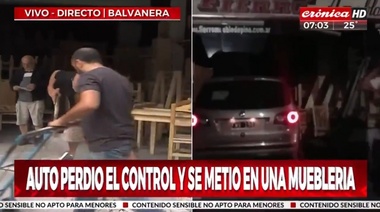 Un conductor alcoholizado se incrustó en una mueblería en el barrio de Congreso