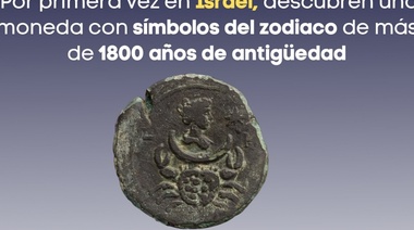 Encuentran en Israel una moneda de 1850 años que representa a una diosa romana
