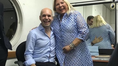 Rodríguez Larreta dijo que está "para un proyecto nacional" y Carrió lo apoyó