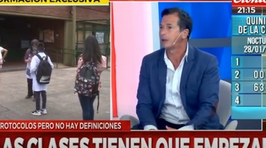 Lipovetzky: “Las clases presenciales tienen que empezar”, dijo