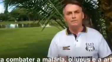Bolsonaro anuncia un remedio y "posible cura" de coronavirus