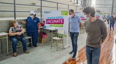 En San Fernando, Andreotti presenció la puesta en marcha del 4to vacunatorio en contra el Covid