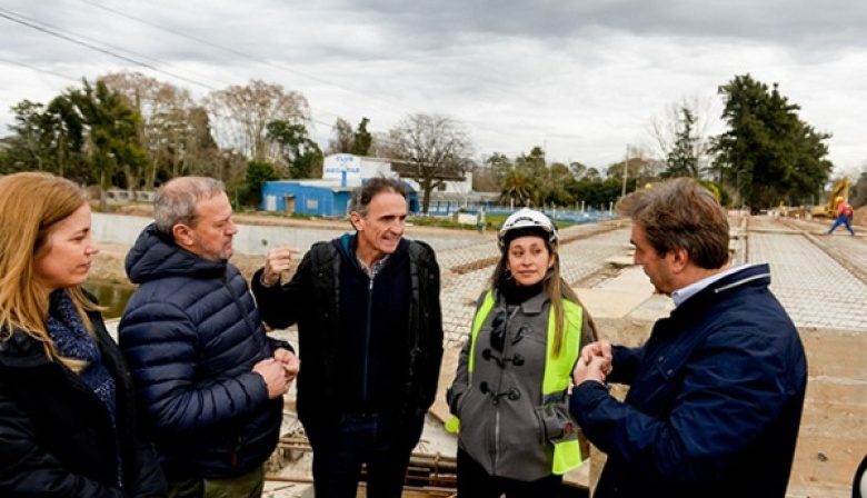 Katopodis recorrió obras de infraestructura en Luján