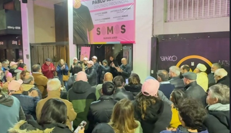 Nicoletti encabezó la apertura de un nuevo local de Somos Buenos Aires en el centro platense