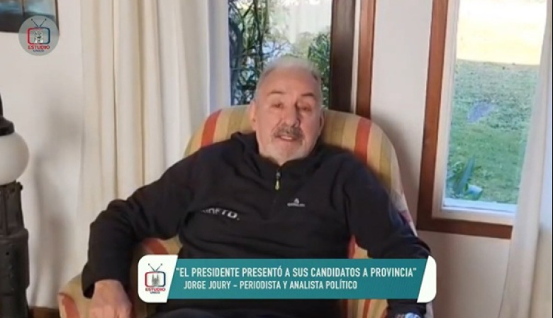 En la TV platense, Joury dijo que la campaña será polarizada, y así lo dio a entender Milei