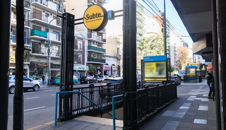 Subte: el lunes cierra la estación Loria por obras de renovación