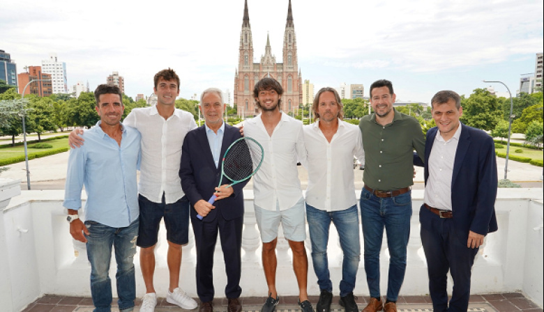 Alak y los tenistas Etcheverry y Tirante presentaron la Copa Ciudad de La Plata