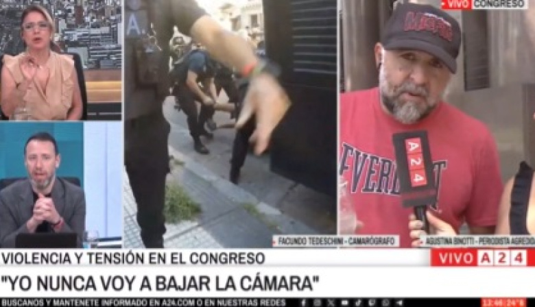 Incidente entre la Policía Federal y un camarógrafo de A24: respaldo de Arietto, denuncia de Pagano y críticas desde la UCR