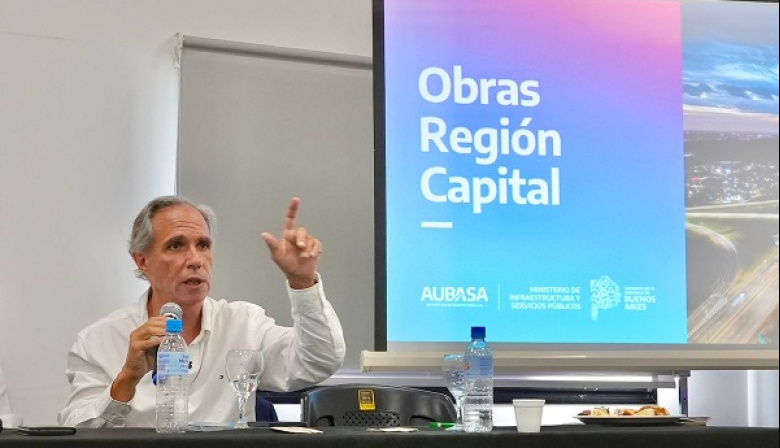 Arteaga presentó el ambicioso Plan de Obras Región La Plata de AUBASA