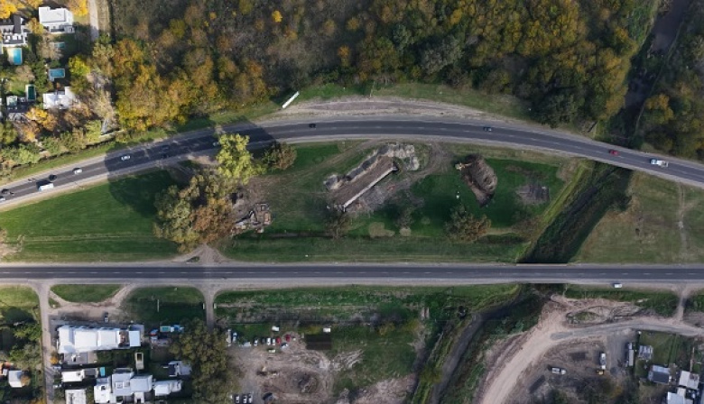 Avanza la obra del nuevo distribuidor de tránsito en City Bell