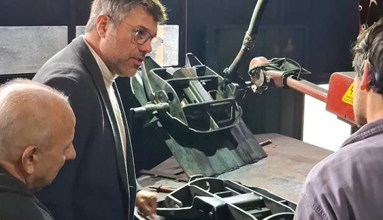 Hourcade visitó Tormecan y reforzó el proyecto del Parque Industrial de Magdalena