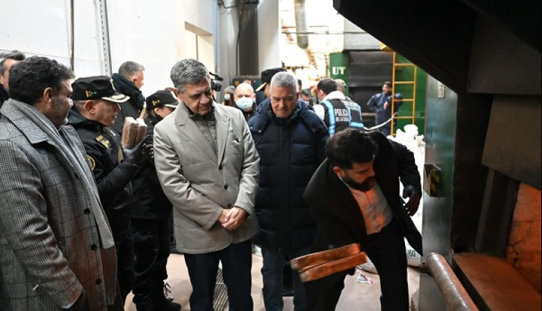 Ciudad de Buenos Aires quemó casi 1.000 kilos de droga secuestrada en operativos