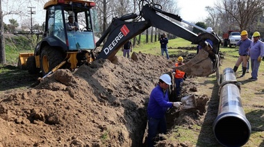La Plata: Con el 50% de la obra completa, avanza a buen ritmo el Acueducto Norte
