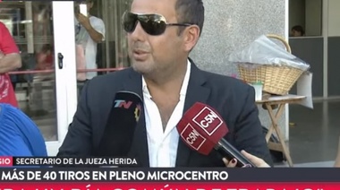 Tiroteo en el Microcentro: una jueza y un secretario entre los heridos