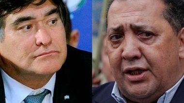 Zannini y D'Elia saludaron desde el palco en la Plaza de Mayo