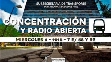 Estudiantes reclaman por el boleto educativo frente al ministerio de Obras Públicas bonaerense