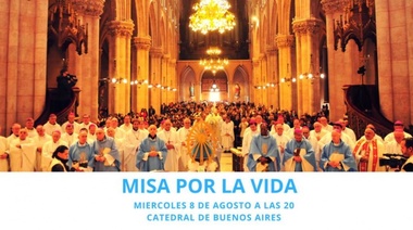 El Episcopado convoca a una nueva “Misa por la Vida” el día en donde el Senado tratará ley de legalización de aborto