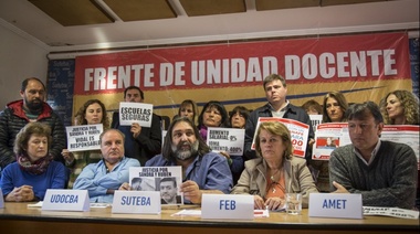 Para el Frente Gremial, el paro docente tuvo "90 a 95 por ciento de acatamiento" en la primera jornada