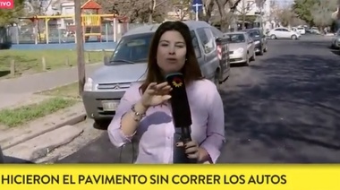 Bizarro: En CABA asfaltan sin sacar autos, y gastan 250 mil pesos por hacer una carpeta de dudosa calidad