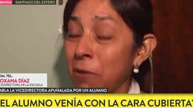 Docente santiagueña apuñalada por alumno sintió que el adolescente la quería "matar" y tiene miedo de volver a la escuela