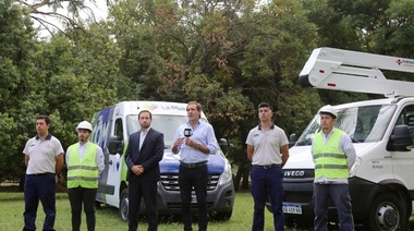 Garro presentó 50 nuevos kilómetros de fibra óptica: “En tres años triplicamos las cámaras de seguridad en el Municipio”