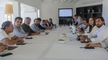 Vidal reunió a su gabinete en Chapadmalal
