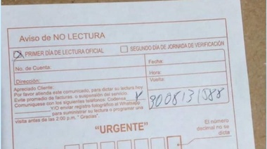 Se viralizó un aviso trucho de "no lectura de medidor" de luz, y Edelap dice sus operarios solo trabajan en vía pública